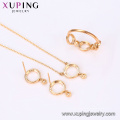 64475 Xuping body jewelry set preço direto da fábrica por atacado livre de jóias amostra de ouro cheio de jóias conjunto